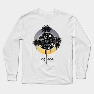 Relax in the beach Long Sleeve T-Shirt